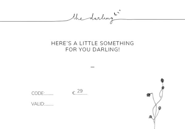 DARLING GIFT CARD | €29