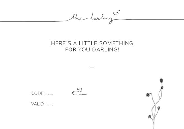 DARLING GIFT CARD | €59