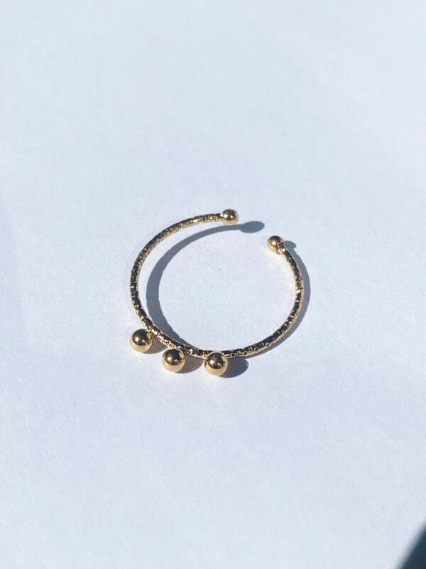 Gold points ring | stainless steel