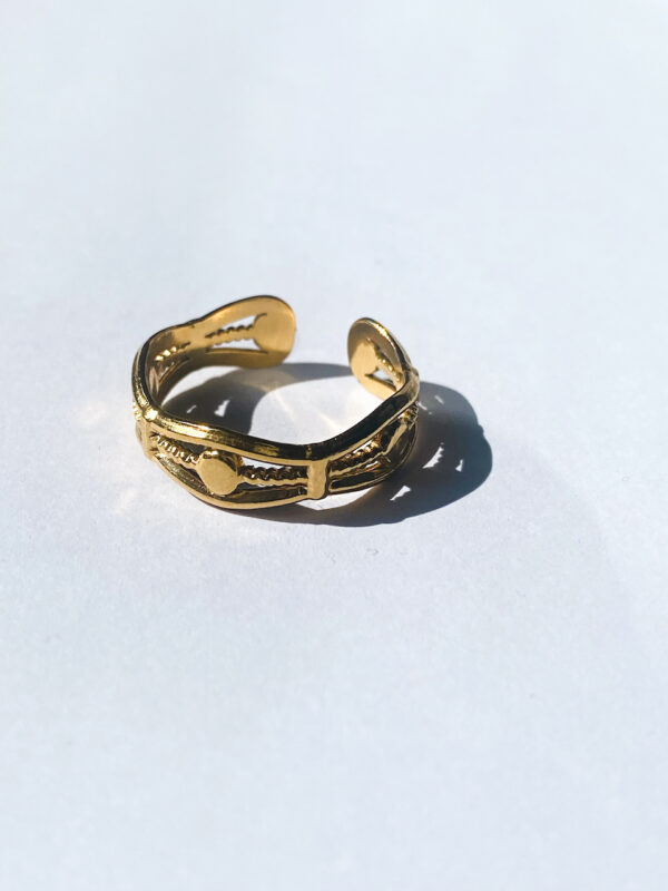 Triple chain ring | stainless steel