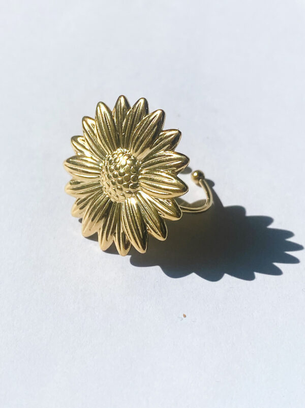 Sunflower ring | stainless steel