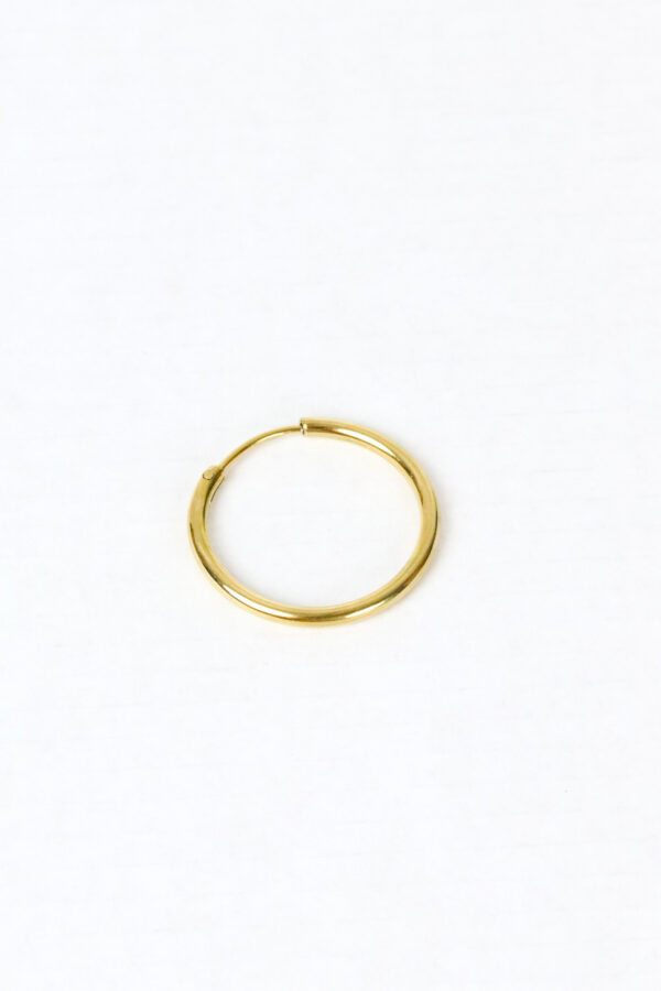 Thin golden hoop | stainless steel