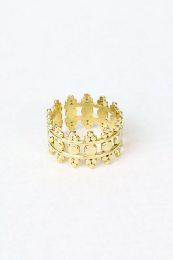Spiked crown ring | stainless steel