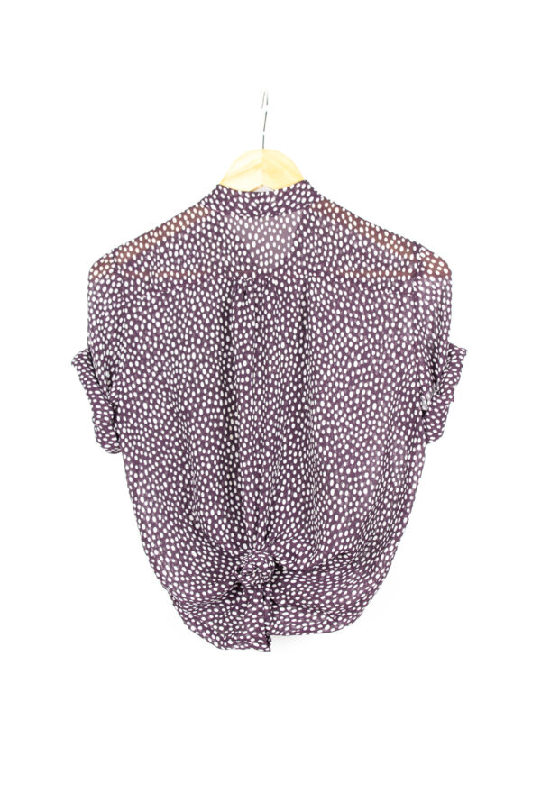 Vintage see trough dotted blouse