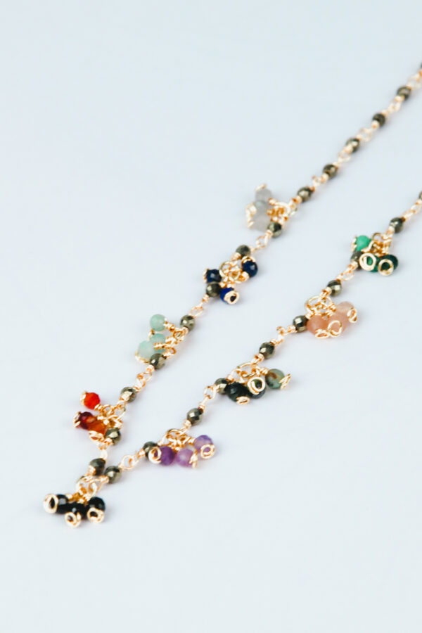 Color beads necklace | stainless steel