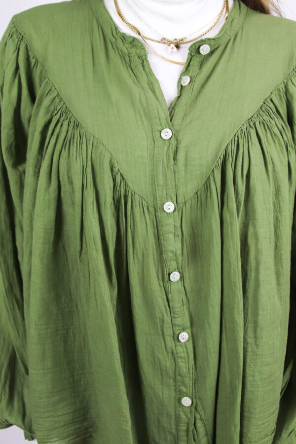 Tess green blouse