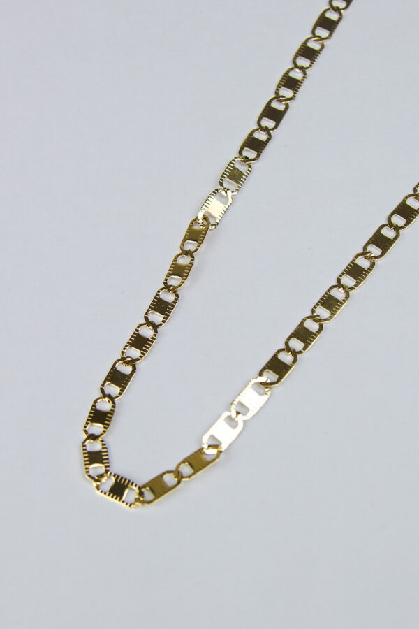 Flat figured necklace | stainless steel