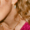 Color beads stud | stainless steel
