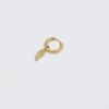 Angel wing hoop | stainless steel