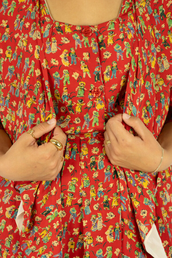 Vintage cute pattern dress