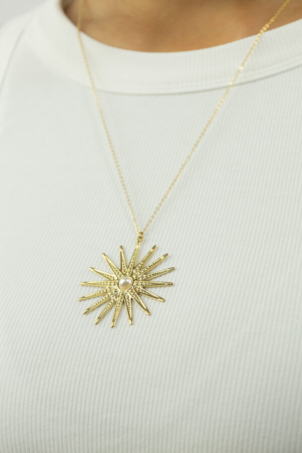 Sun soleil necklace | stainless steel