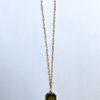 Green heart necklace | stainless steel - Image 3