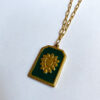 Green heart necklace | stainless steel - Image 2