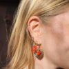 Red Heart Chearm Hanger hoop | stainless steel