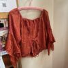 Vintage orange boho blouse - Image 8