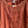 Vintage orange boho blouse - Image 6