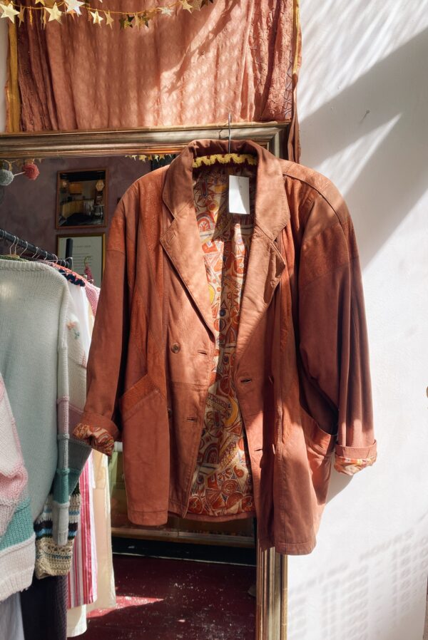 Vintage facelining leather jacket - Image 6