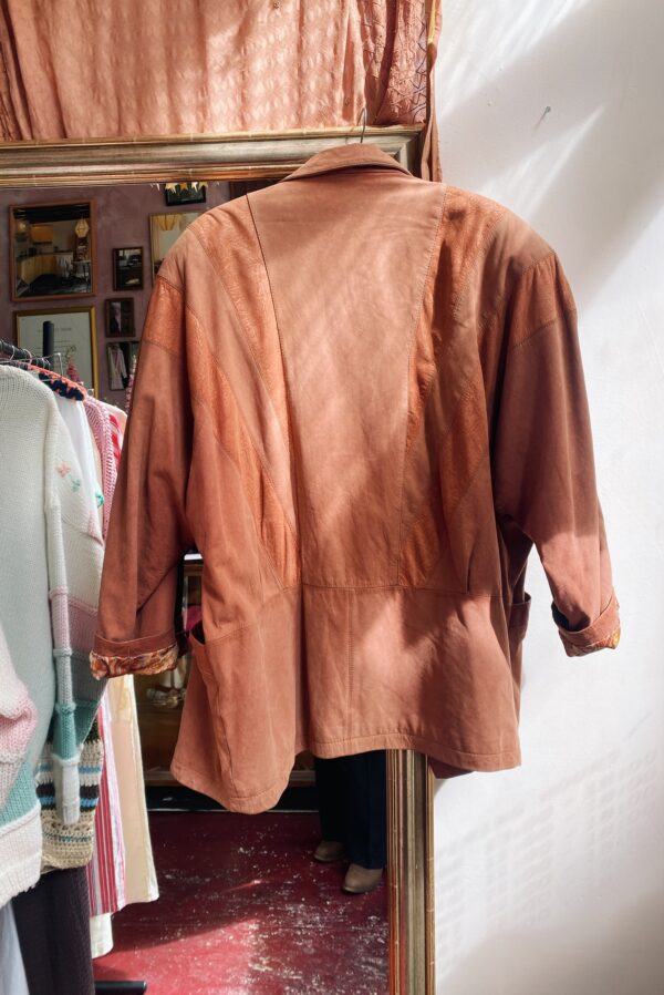 Vintage facelining leather jacket - Image 7