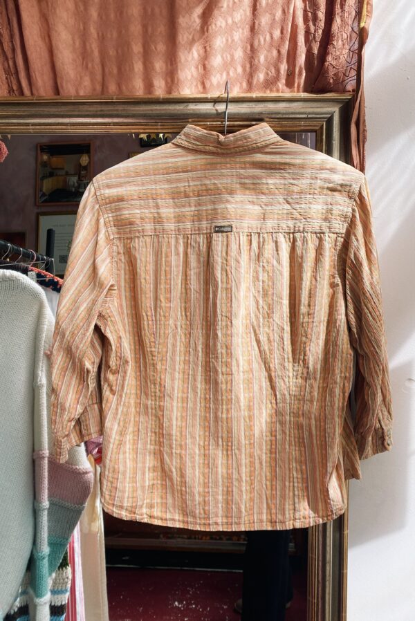 Vintage orange stripped blouse - Image 5