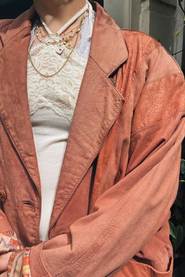 Vintage facelining leather jacket - Image 5