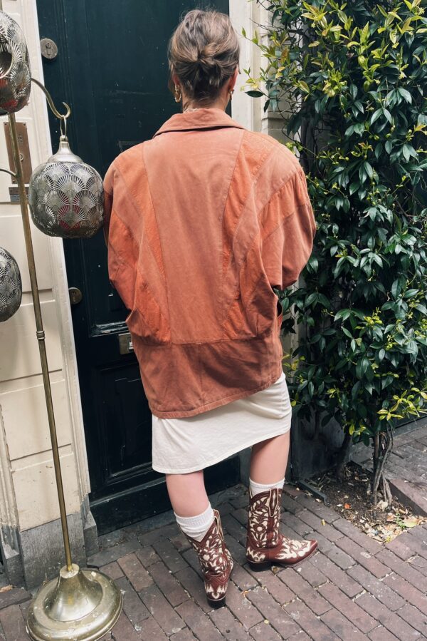 Vintage facelining leather jacket - Image 4