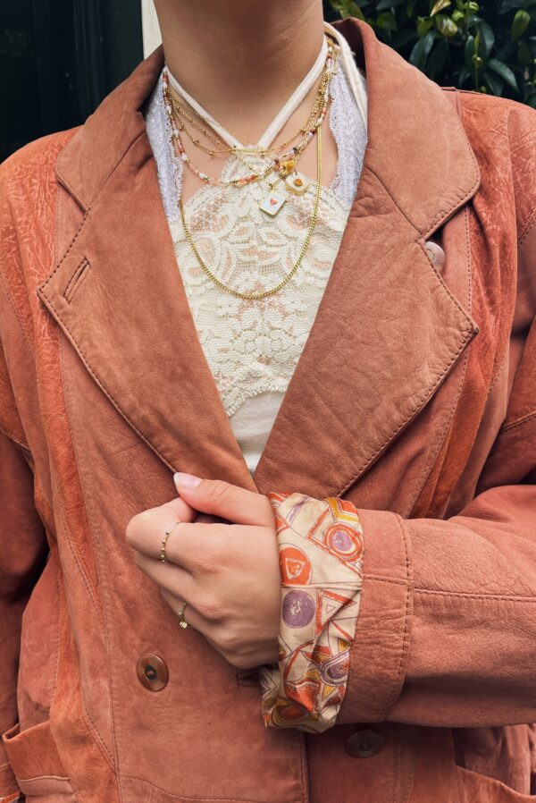 Vintage facelining leather jacket