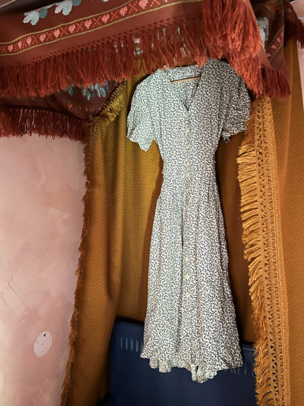 Vintage flower maxi dress