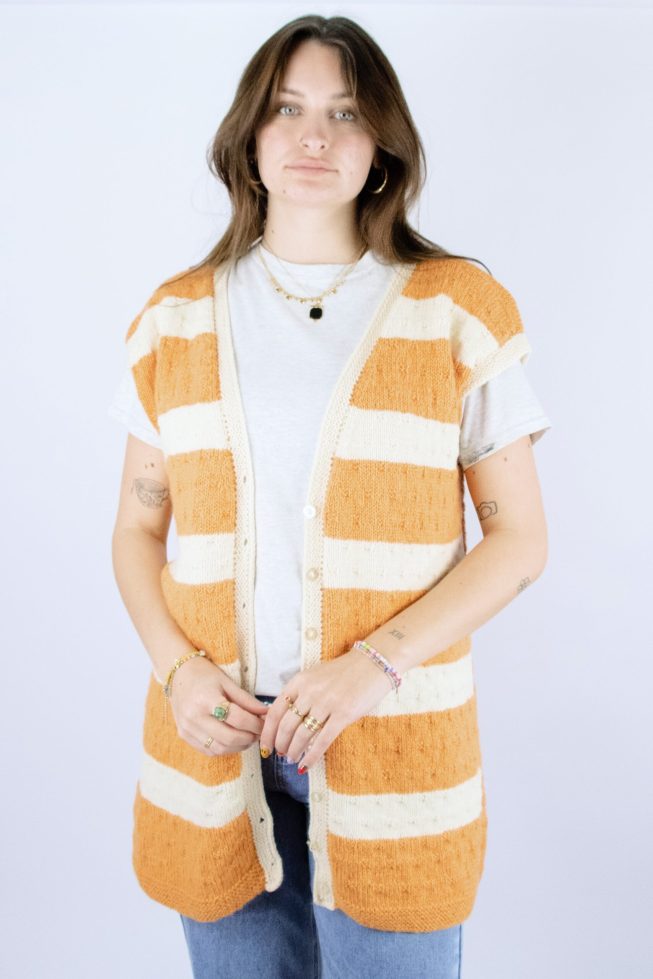 Vintage striped vest