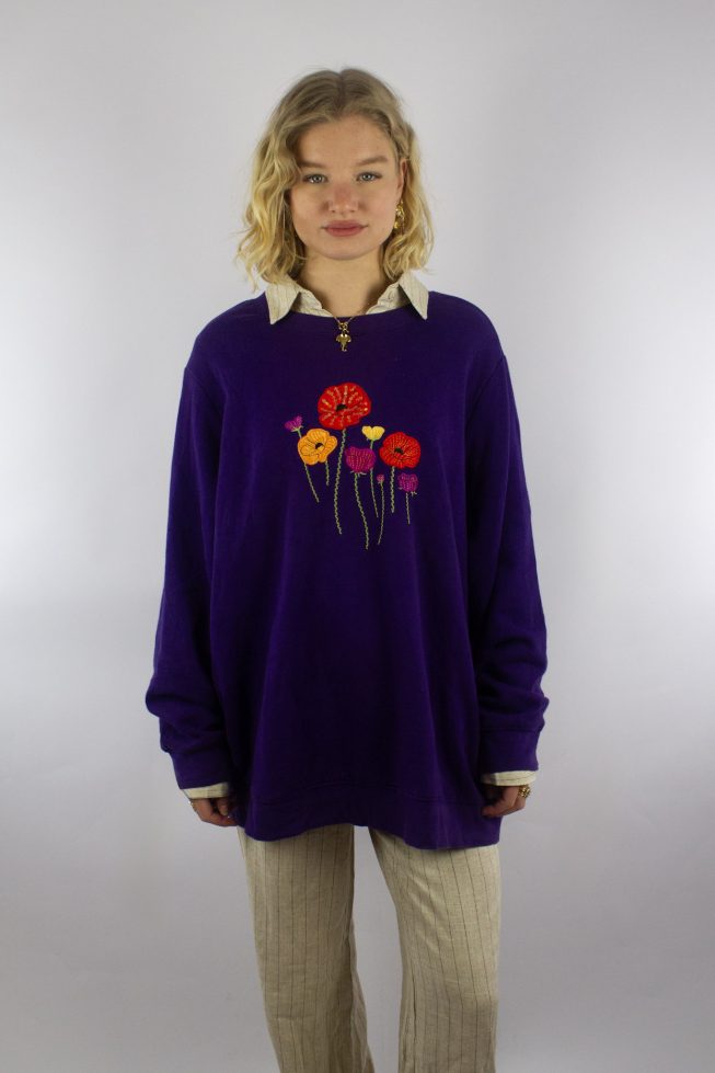 Vintage flower sweater