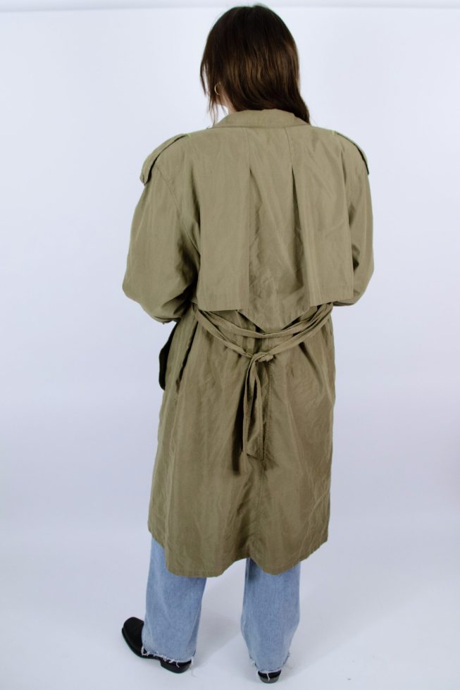 Vintage green trenchcoat