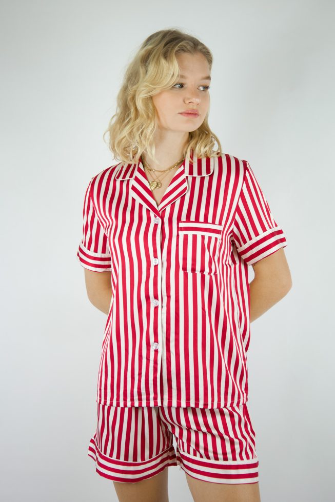 Nisa striped pyjama set