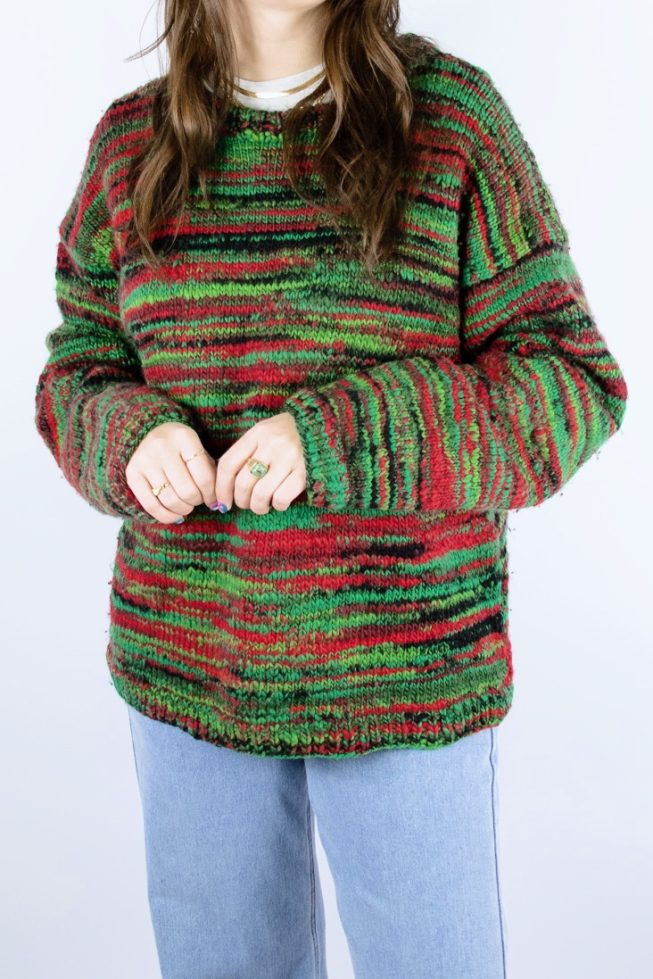 Vintage multi colored knitted sweater