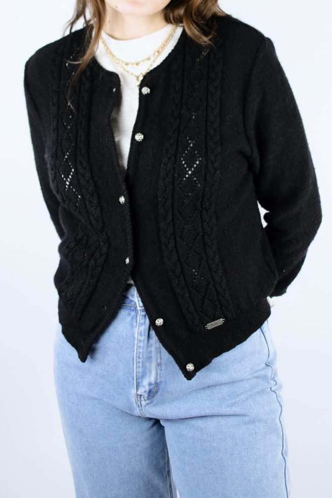 Vintage black cardigan