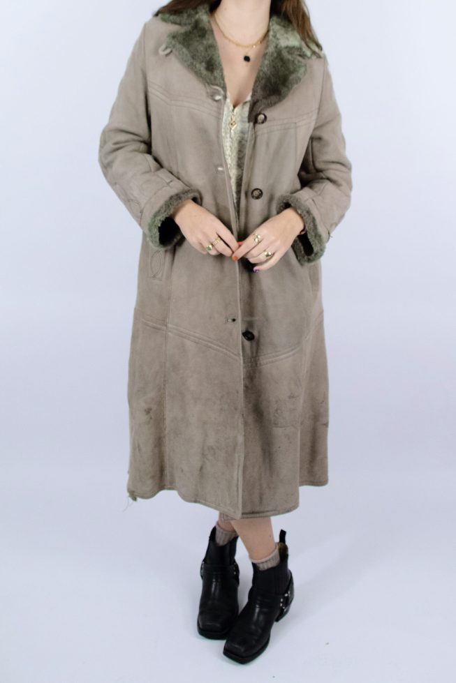 Vintage long lammy coat