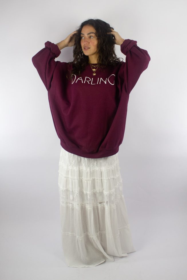 Darling sweater burgundy oversized