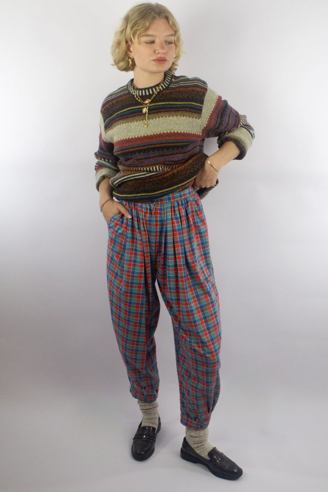 Vintage checkered trousers