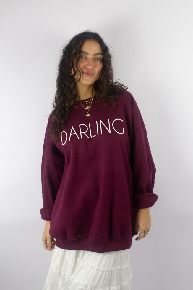Darling sweater burgundy oversized