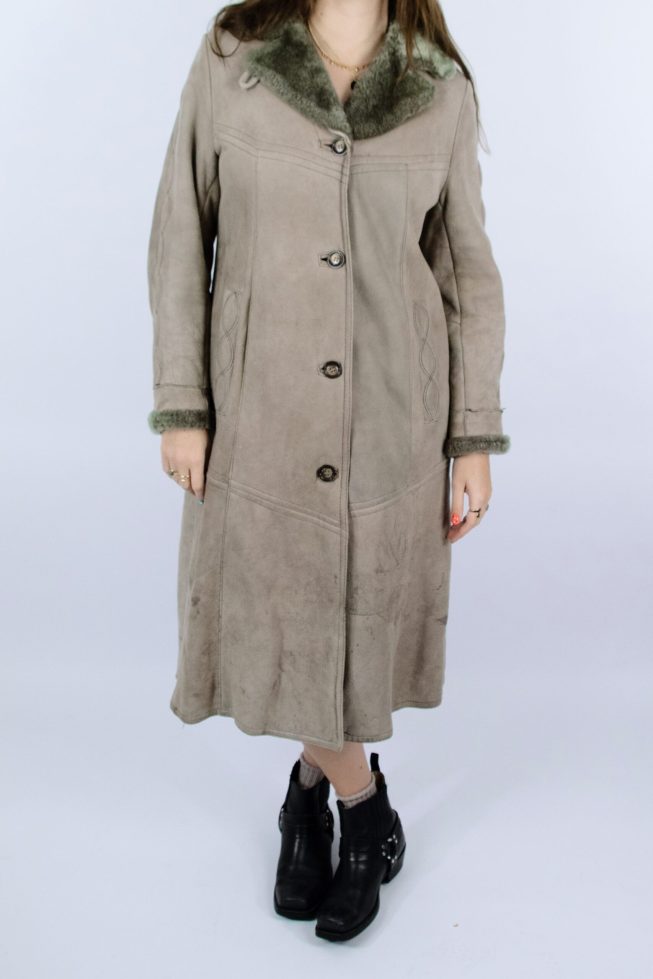 Vintage long lammy coat