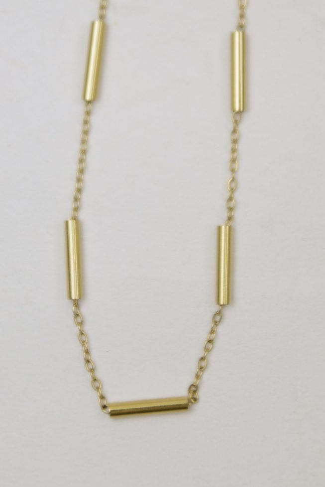 Gold bars necklace | stainless steel