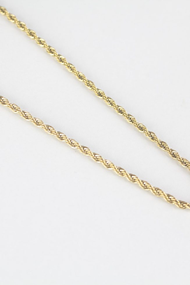 Twisted maxi necklace | stainless steel