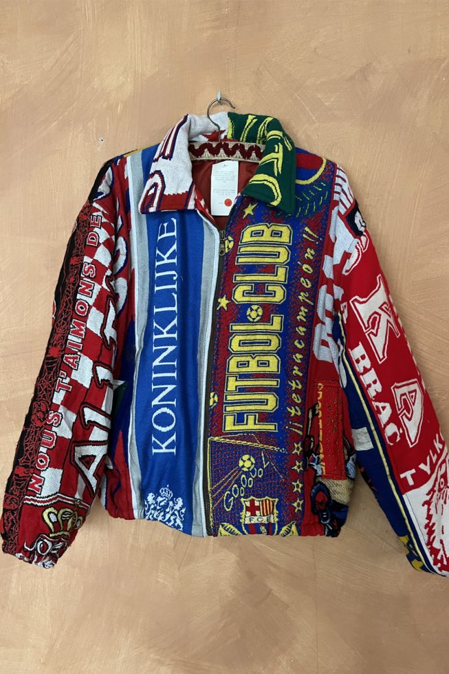 Barca footbal scarf jacket2