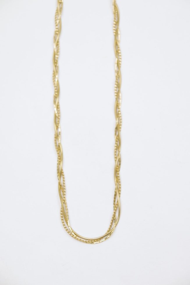Short double necklace | stainless steel