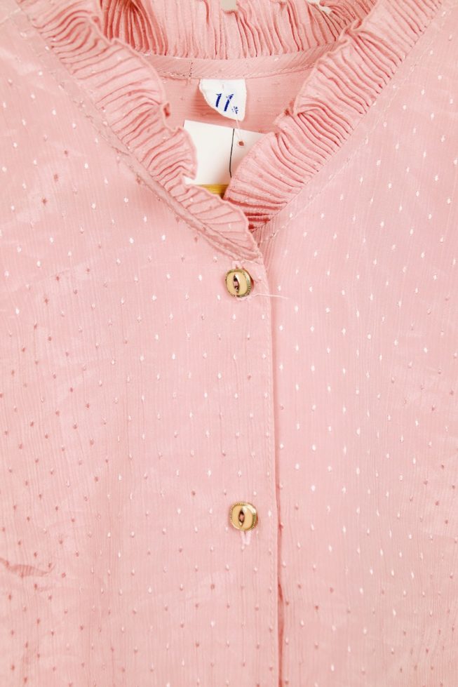 Vintage pink dotted blouse