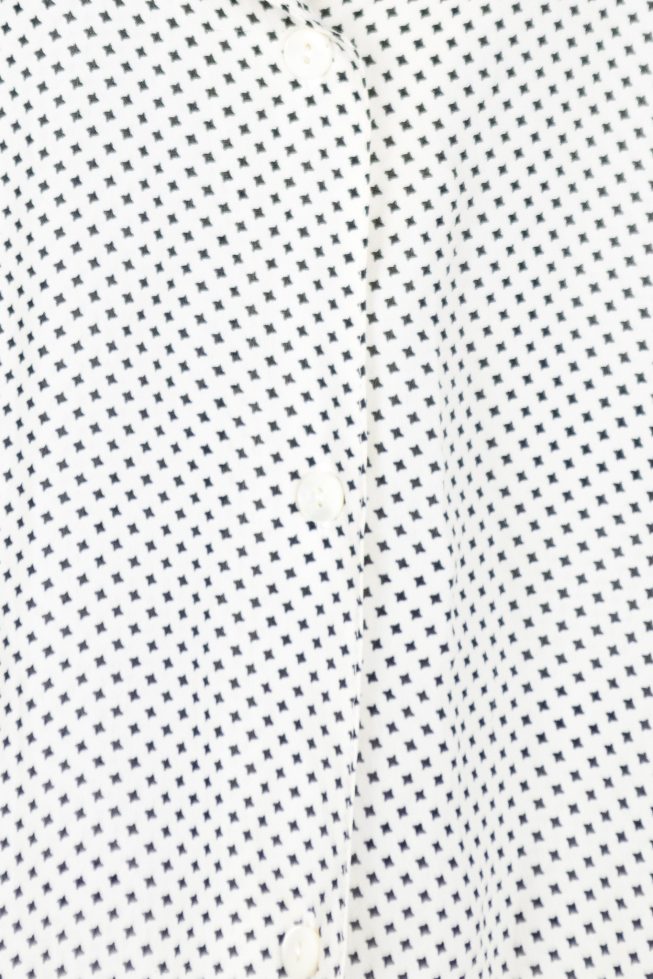 Vintage white polka dot blouse