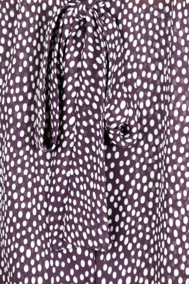 Vintage see trough dotted blouse