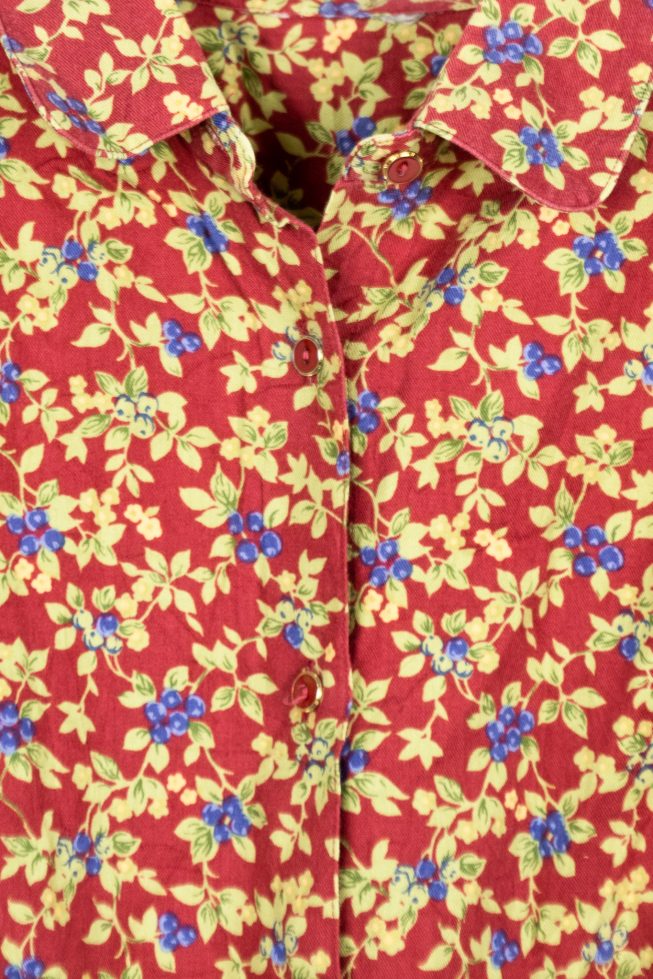 Vintage grape vine detailed blouse