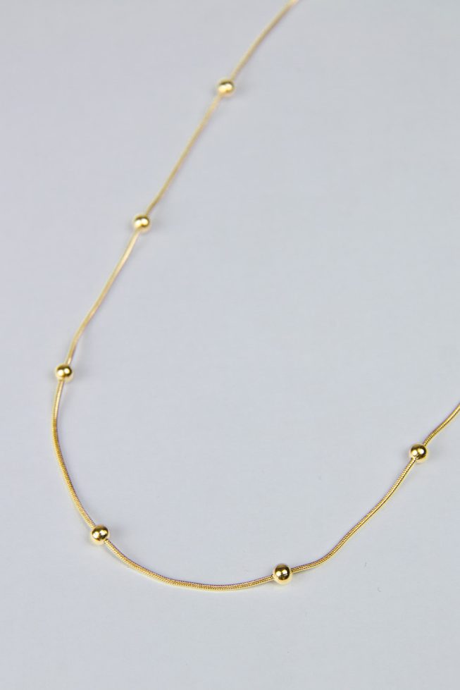Gold rounds necklace | stainless steel