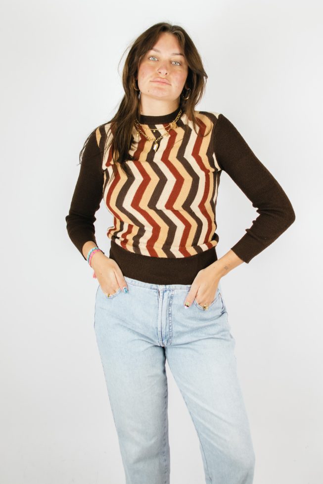 Vintage seventies highneck sweater