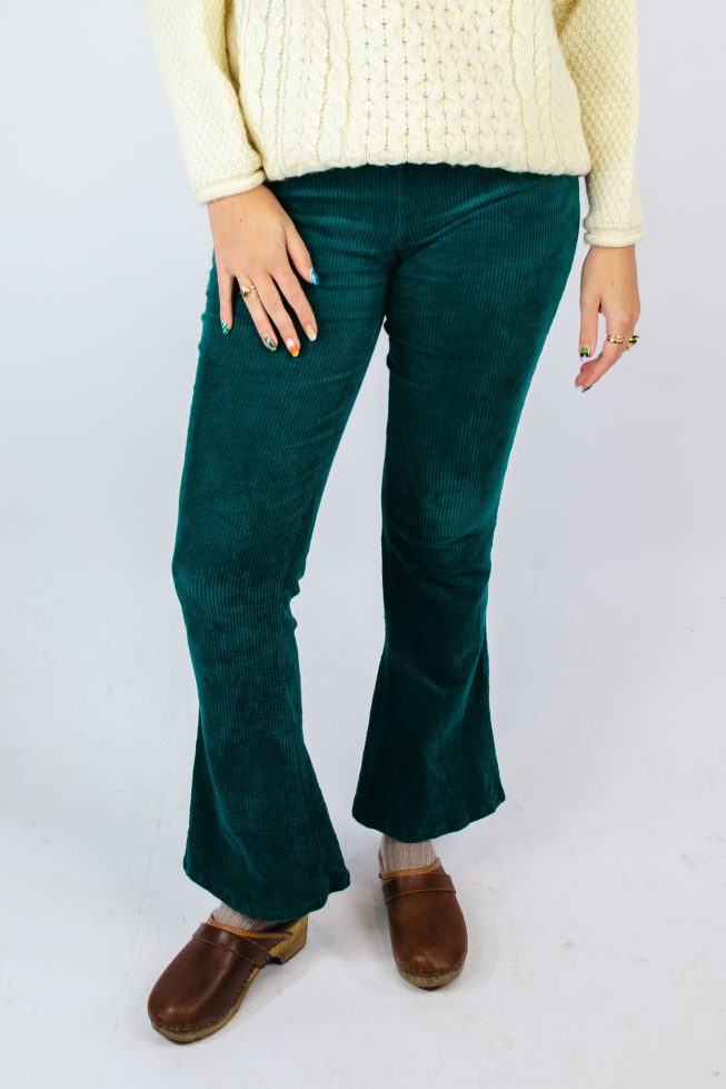 Vintage green flared pants