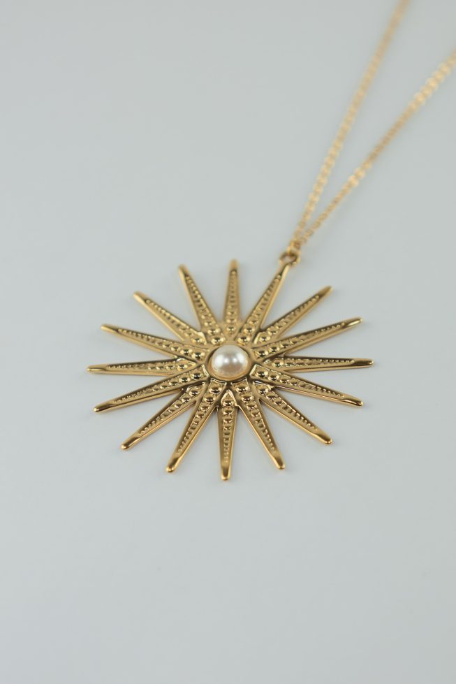 Sun soleil necklace | stainless steel